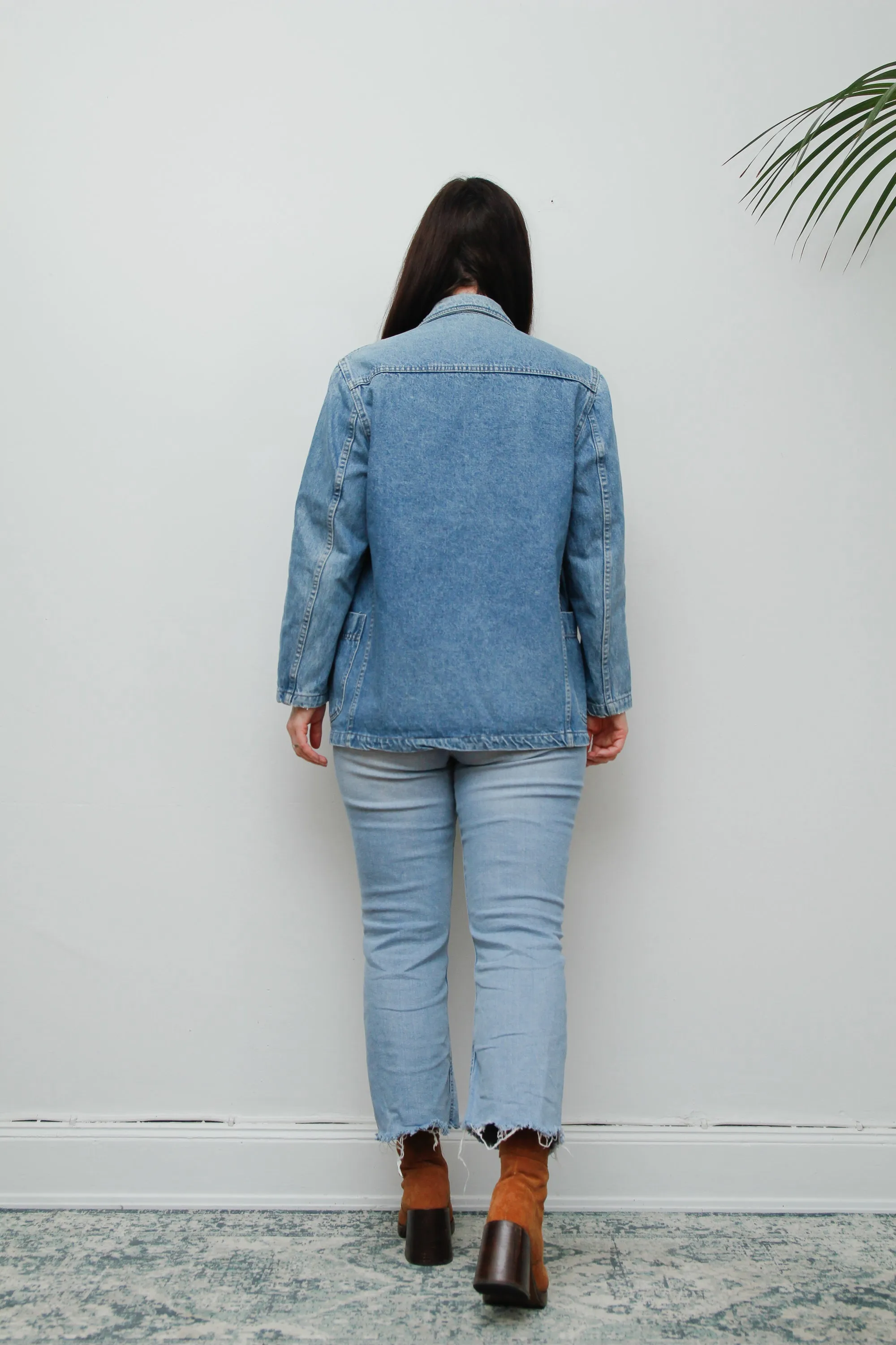 1980's Denim Blazer Oversized Jacket