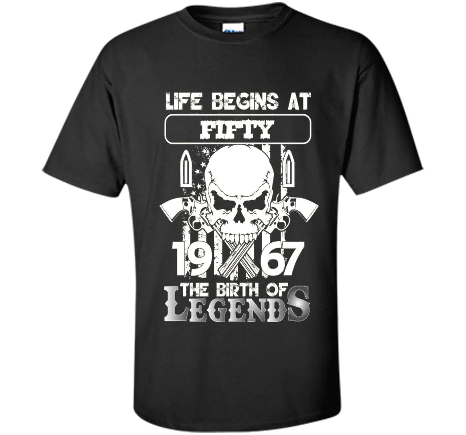 50th Birthday Gifts 1967 The Birth Of Legends T-Shirt shirt