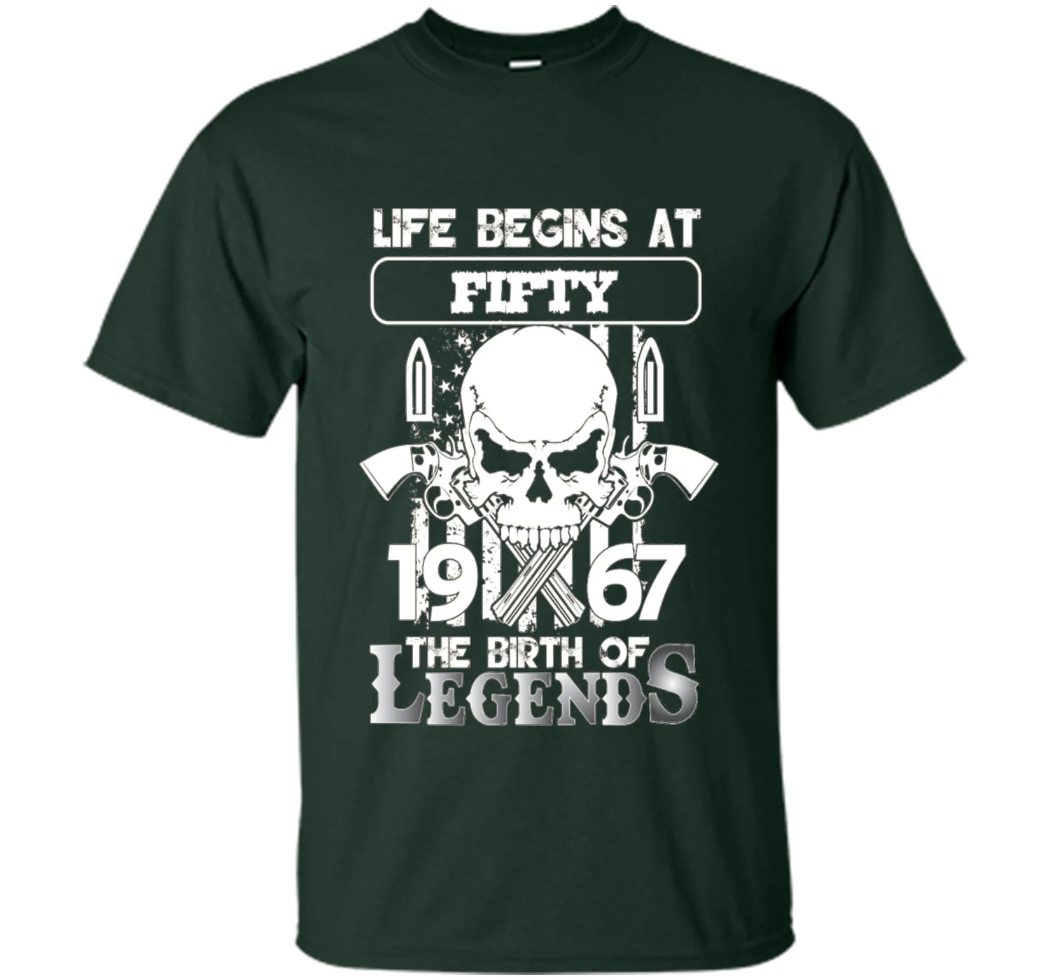 50th Birthday Gifts 1967 The Birth Of Legends T-Shirt shirt