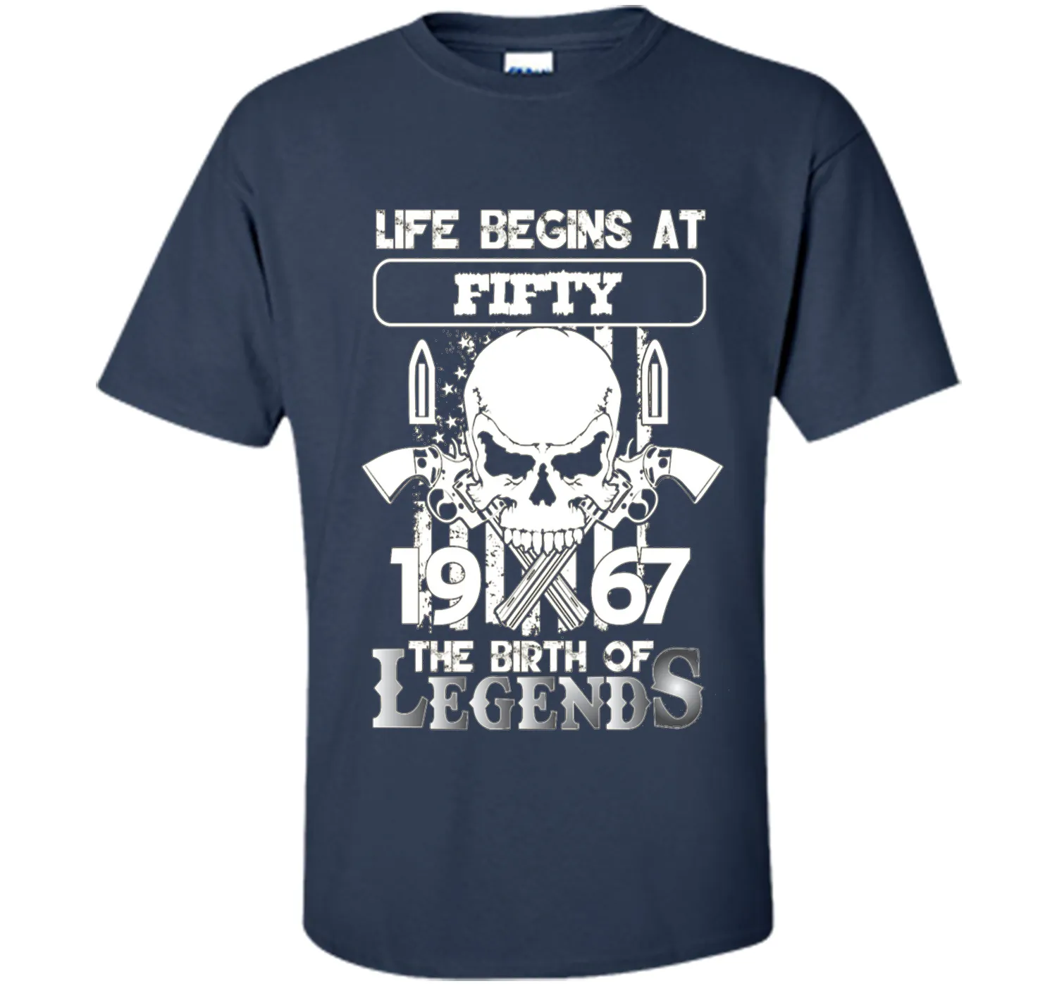 50th Birthday Gifts 1967 The Birth Of Legends T-Shirt shirt
