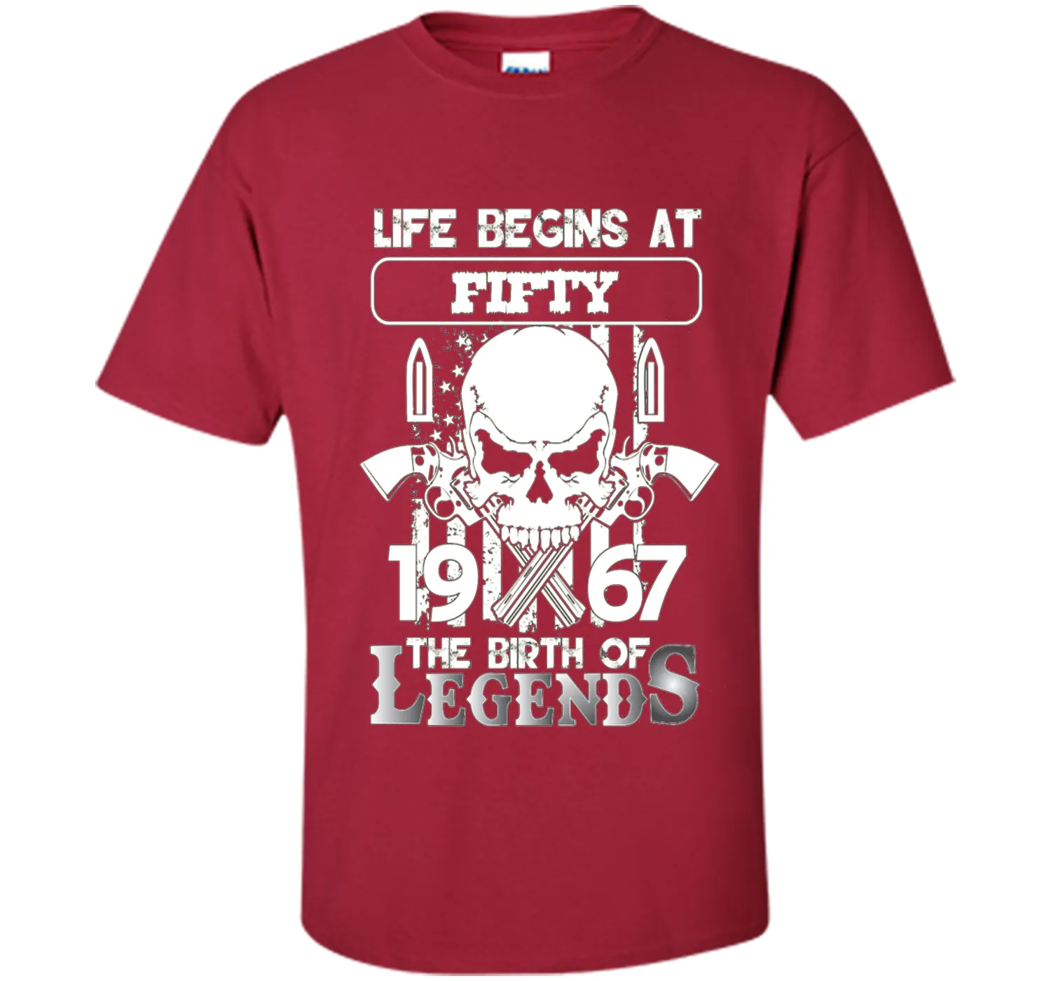 50th Birthday Gifts 1967 The Birth Of Legends T-Shirt shirt