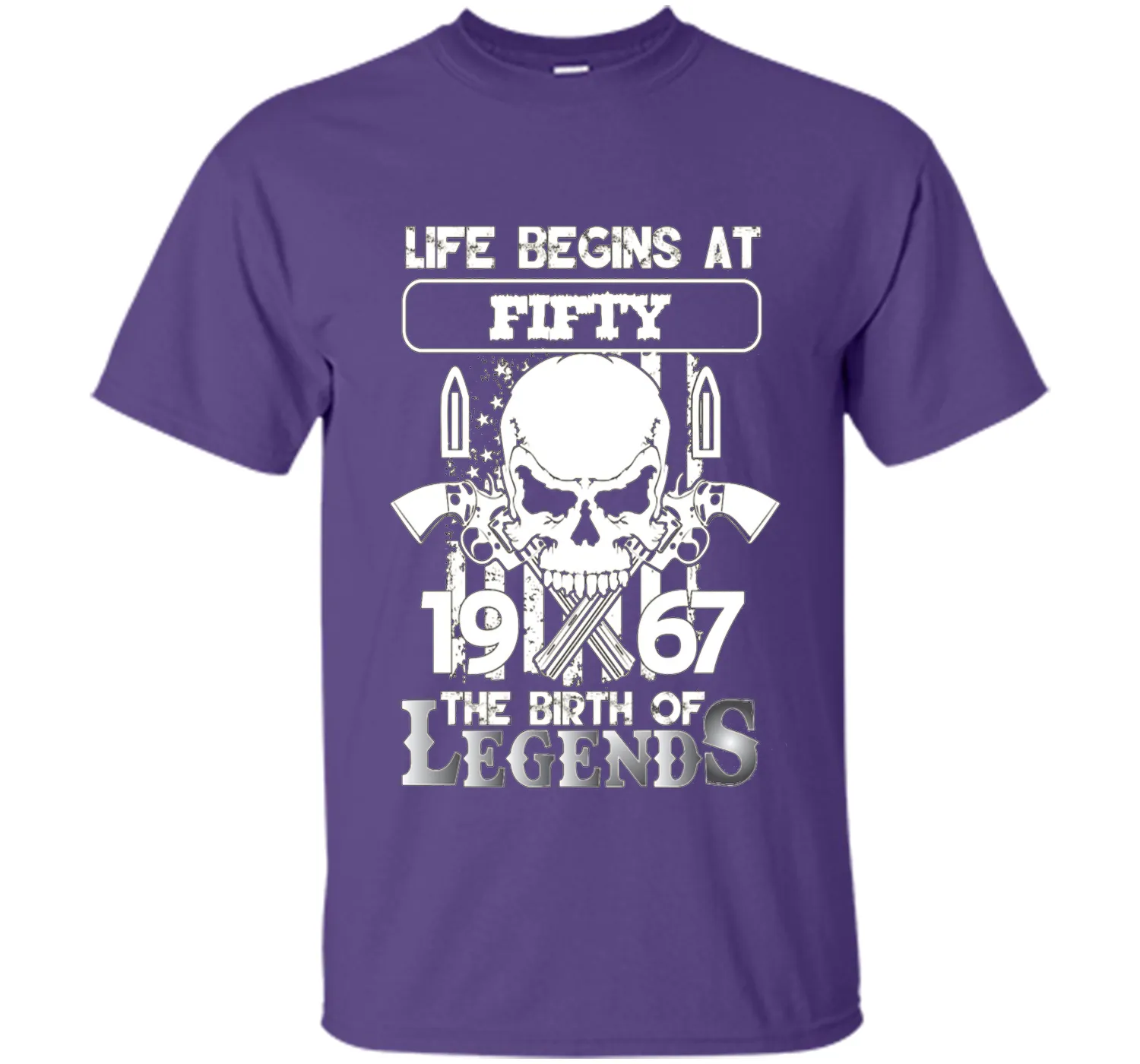 50th Birthday Gifts 1967 The Birth Of Legends T-Shirt shirt