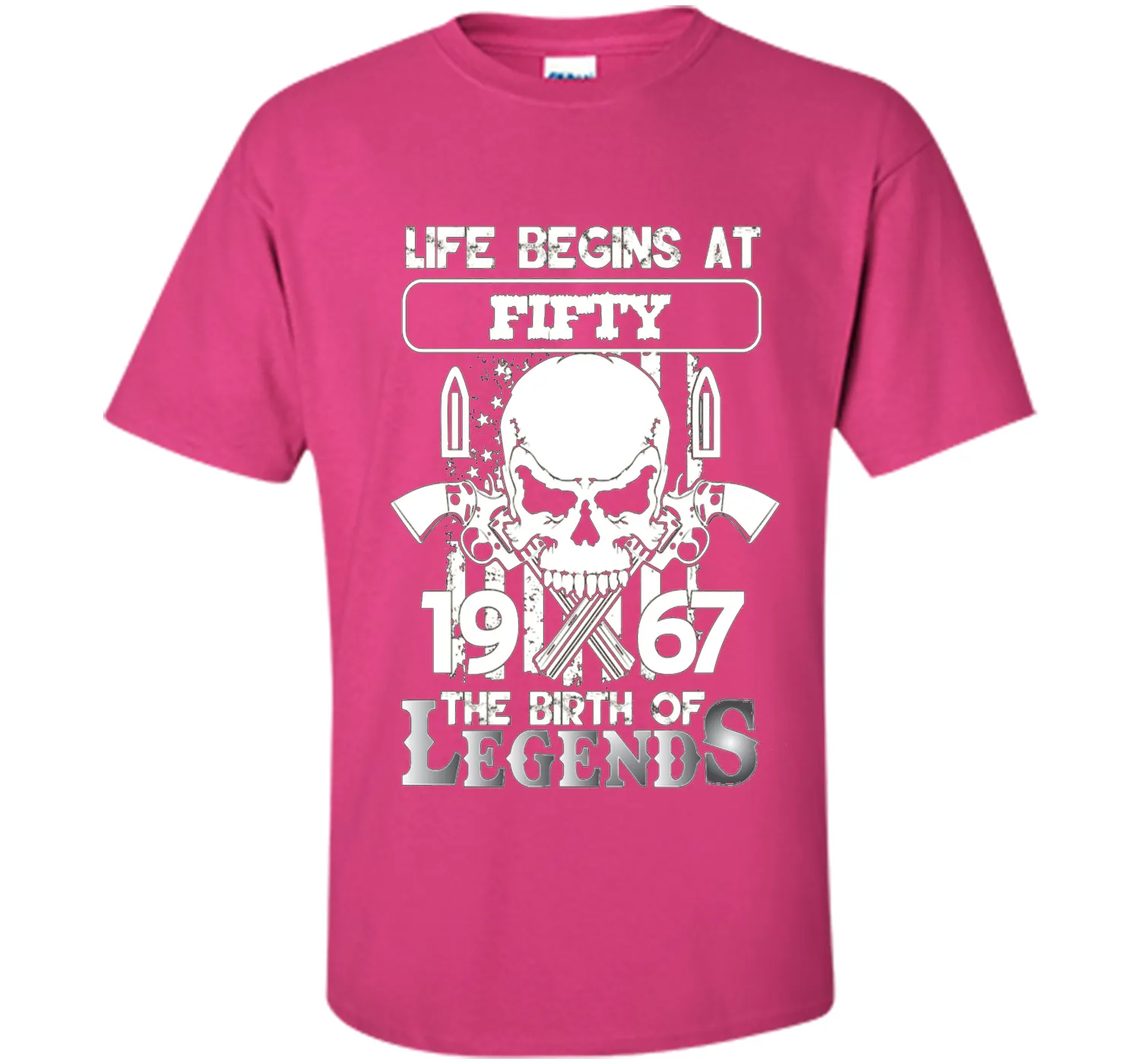 50th Birthday Gifts 1967 The Birth Of Legends T-Shirt shirt