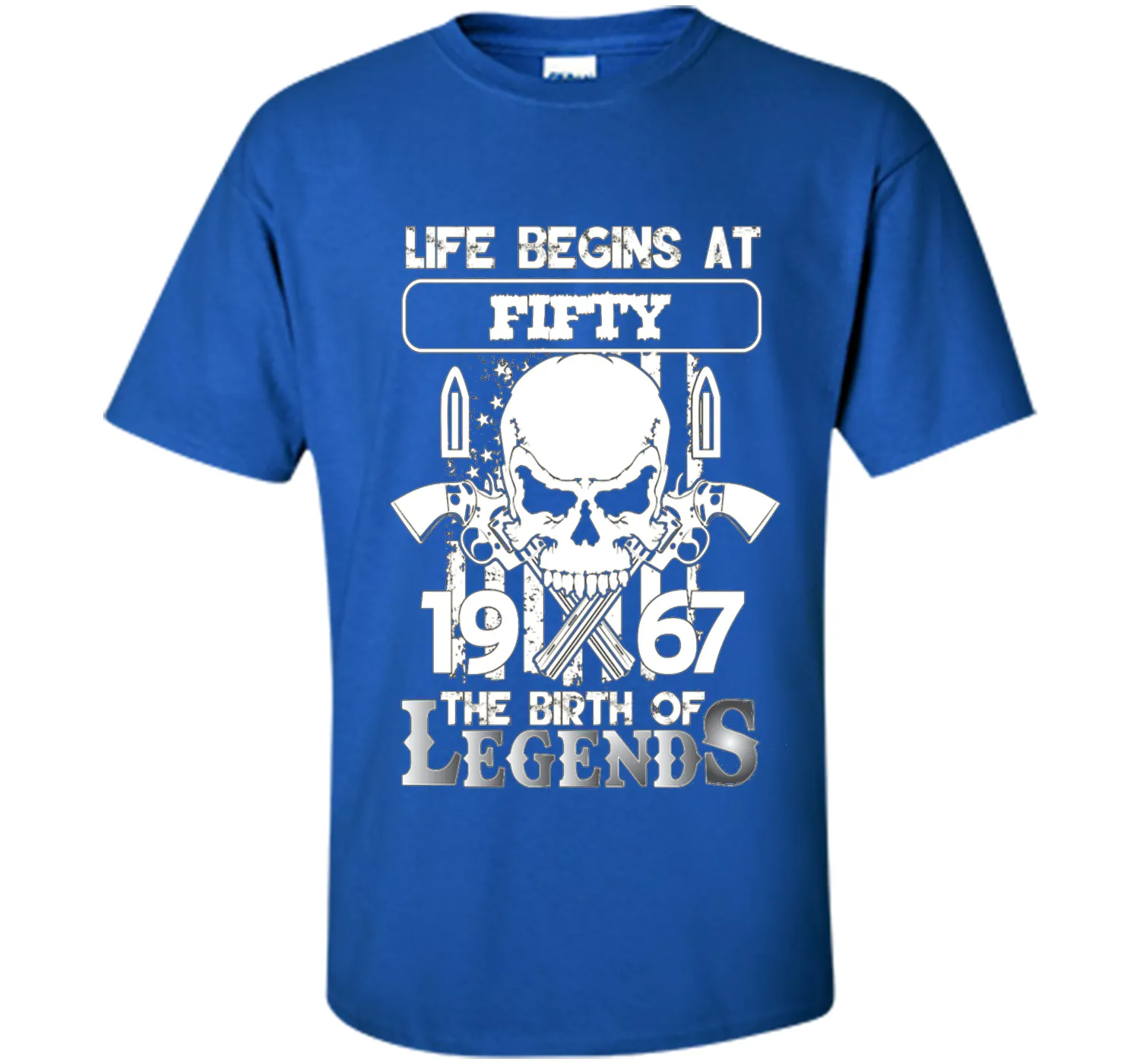 50th Birthday Gifts 1967 The Birth Of Legends T-Shirt shirt