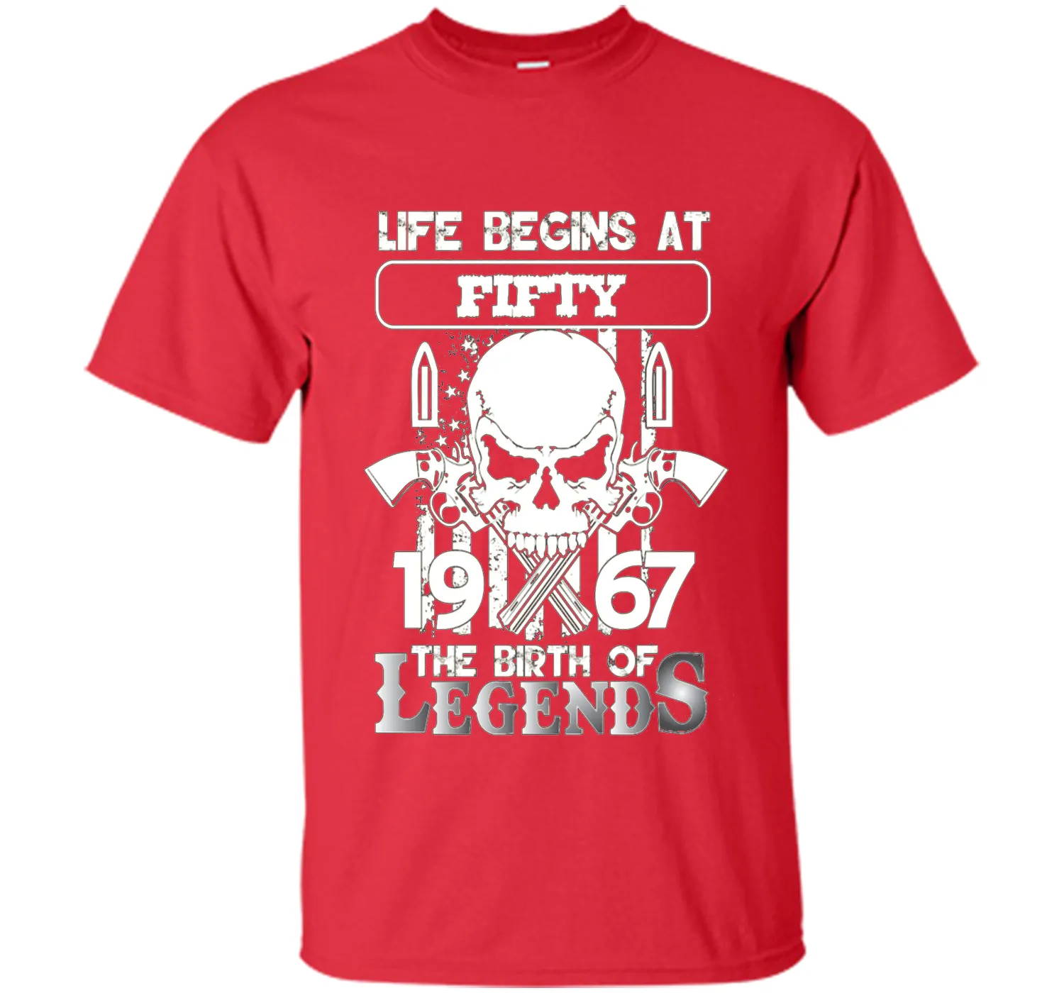 50th Birthday Gifts 1967 The Birth Of Legends T-Shirt shirt