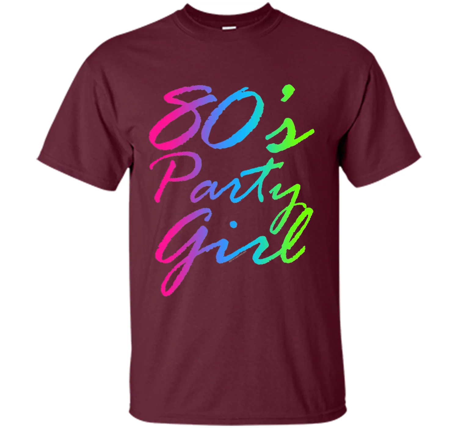 80s Party Girl Neon Retro Halloween Costume 1980s T-Shirt