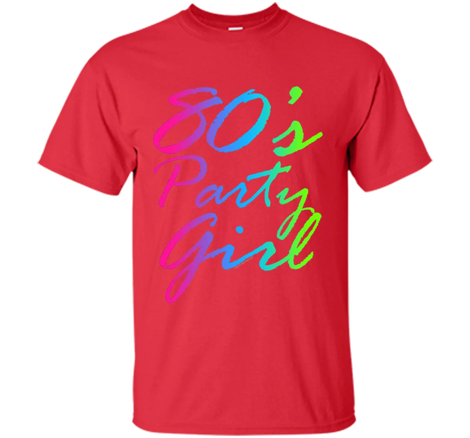 80s Party Girl Neon Retro Halloween Costume 1980s T-Shirt