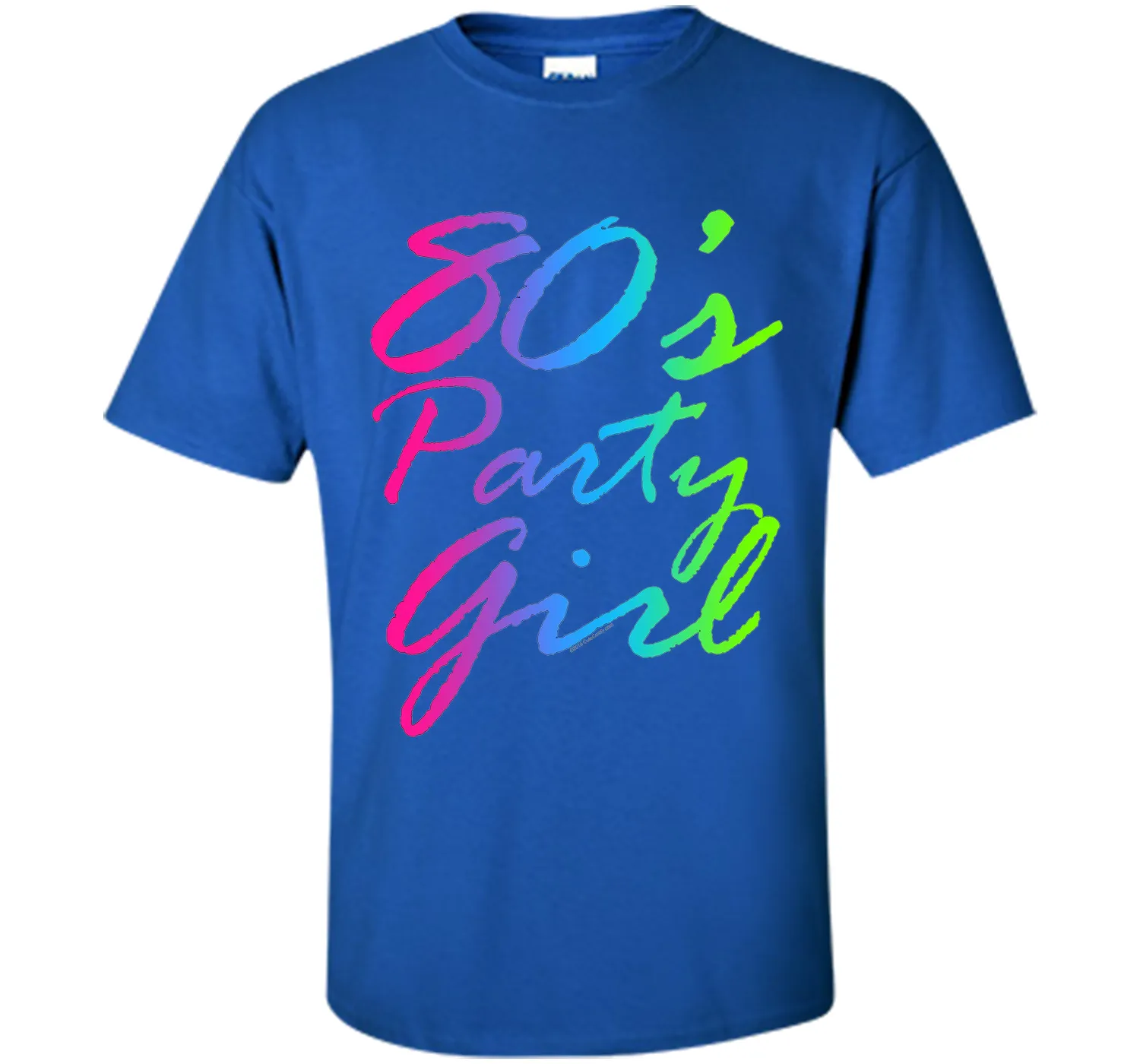 80s Party Girl Neon Retro Halloween Costume 1980s T-Shirt