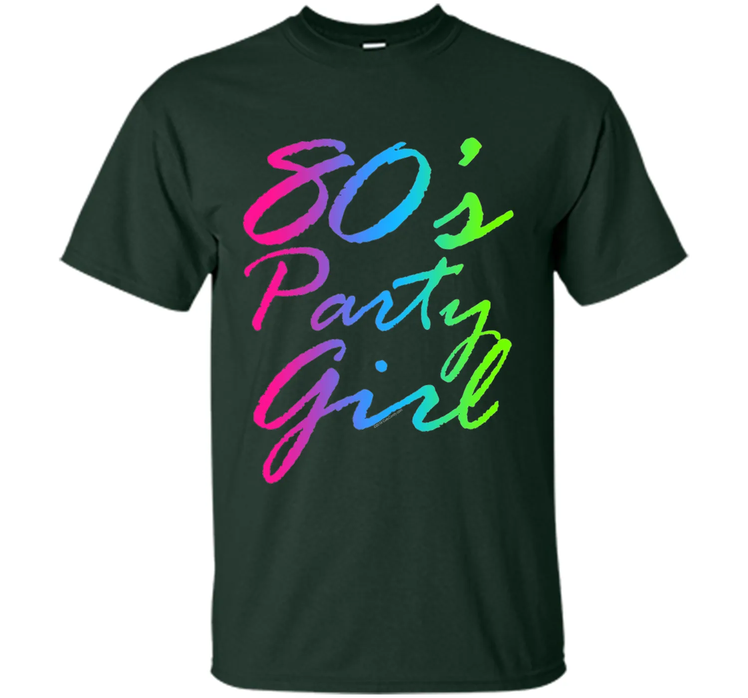 80s Party Girl Neon Retro Halloween Costume 1980s T-Shirt