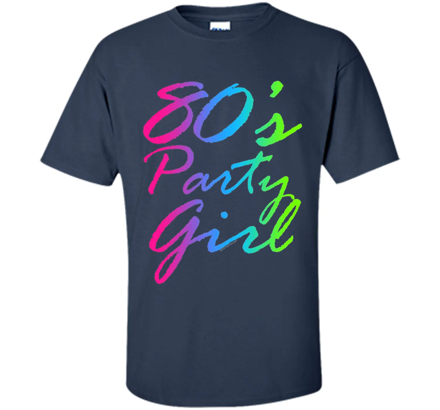 80s Party Girl Neon Retro Halloween Costume 1980s T-Shirt