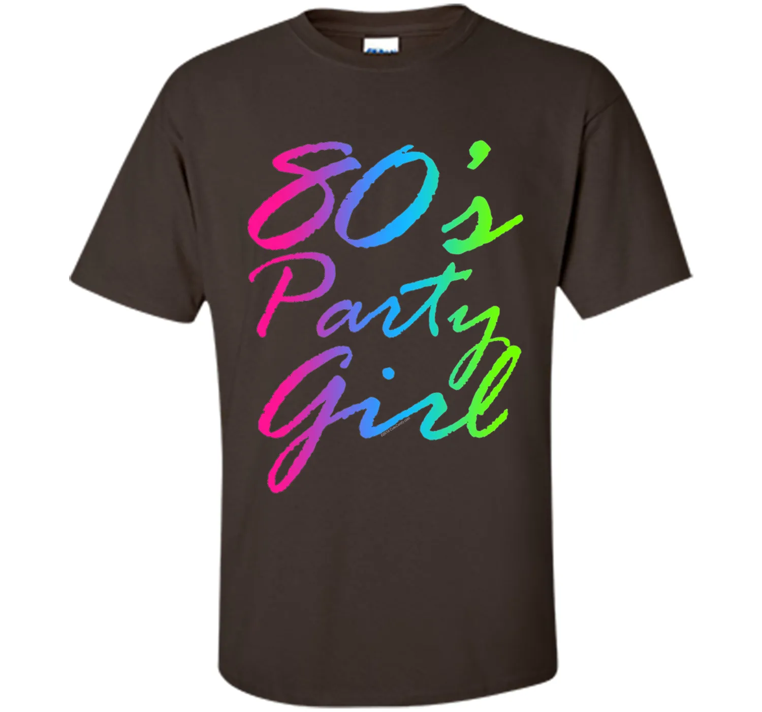 80s Party Girl Neon Retro Halloween Costume 1980s T-Shirt