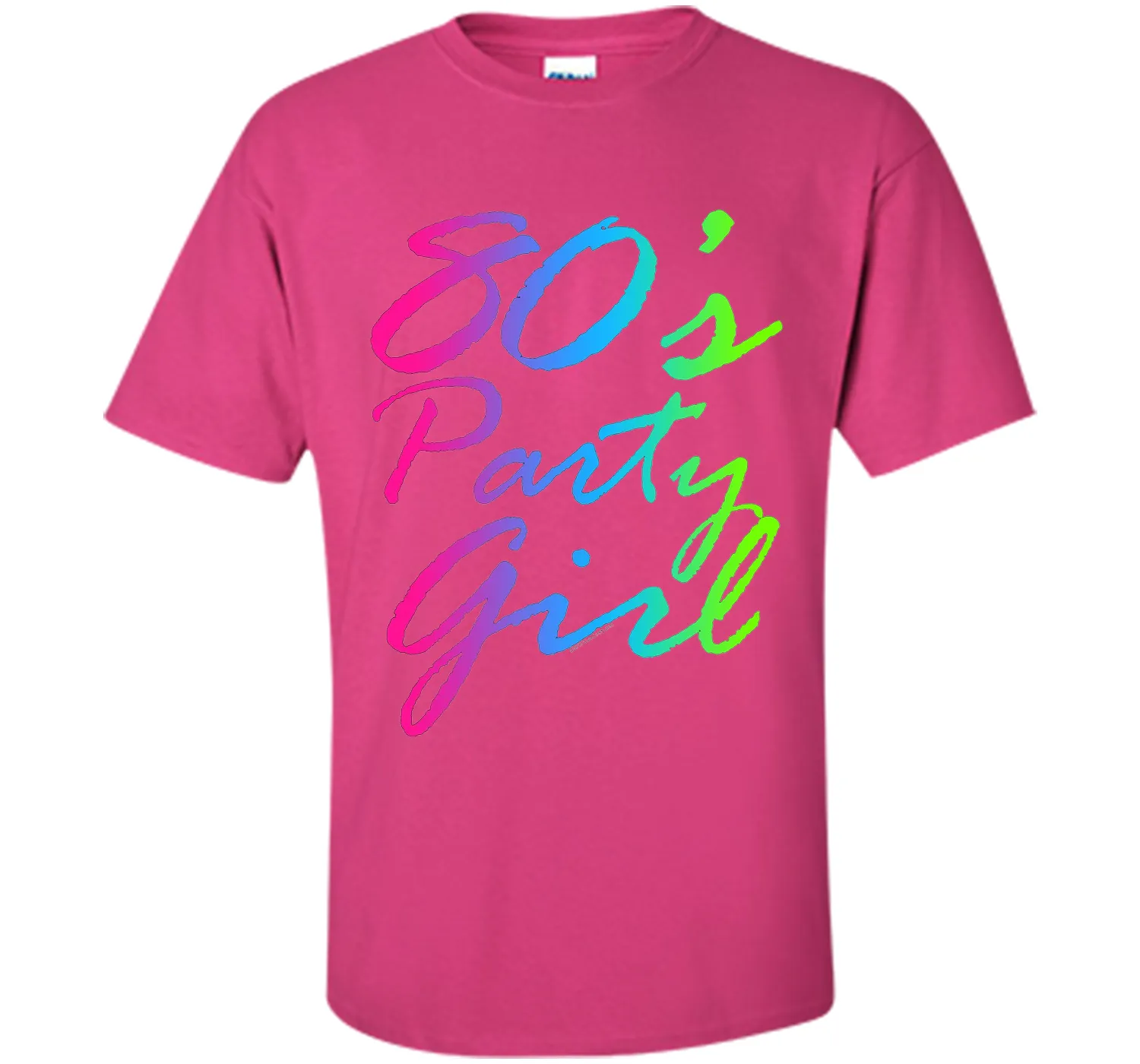 80s Party Girl Neon Retro Halloween Costume 1980s T-Shirt