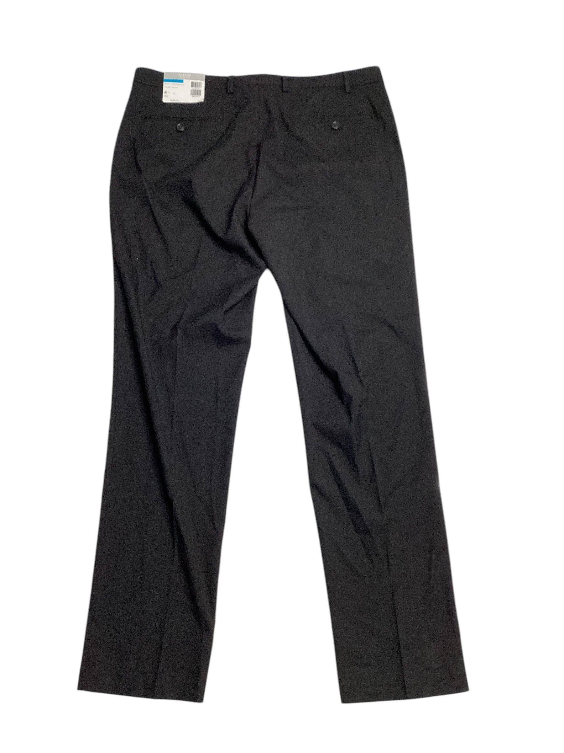 Alfani Mens Slim fit Dress Pants 34 / 32 Black Solid Stretch