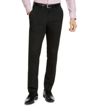 Alfani Mens Slim fit Dress Pants 36 / 32 Black Solid