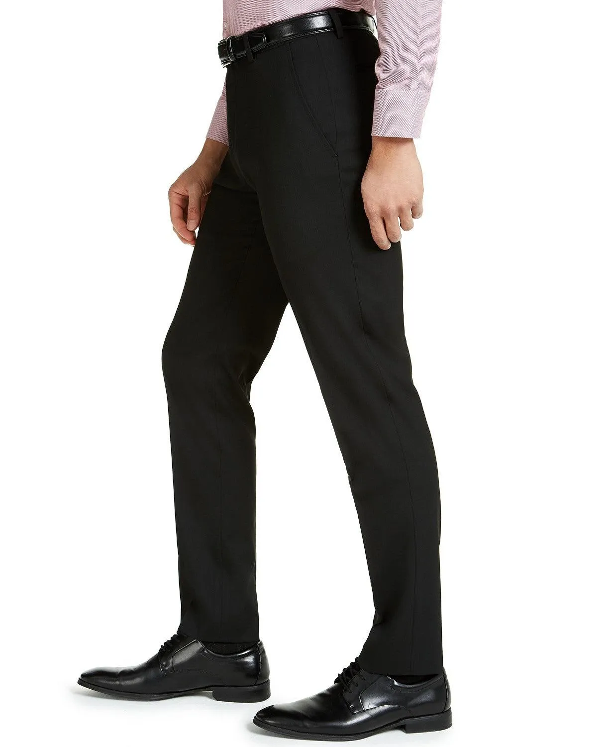 Alfani Mens Slim fit Dress Pants 36 / 32 Black Solid