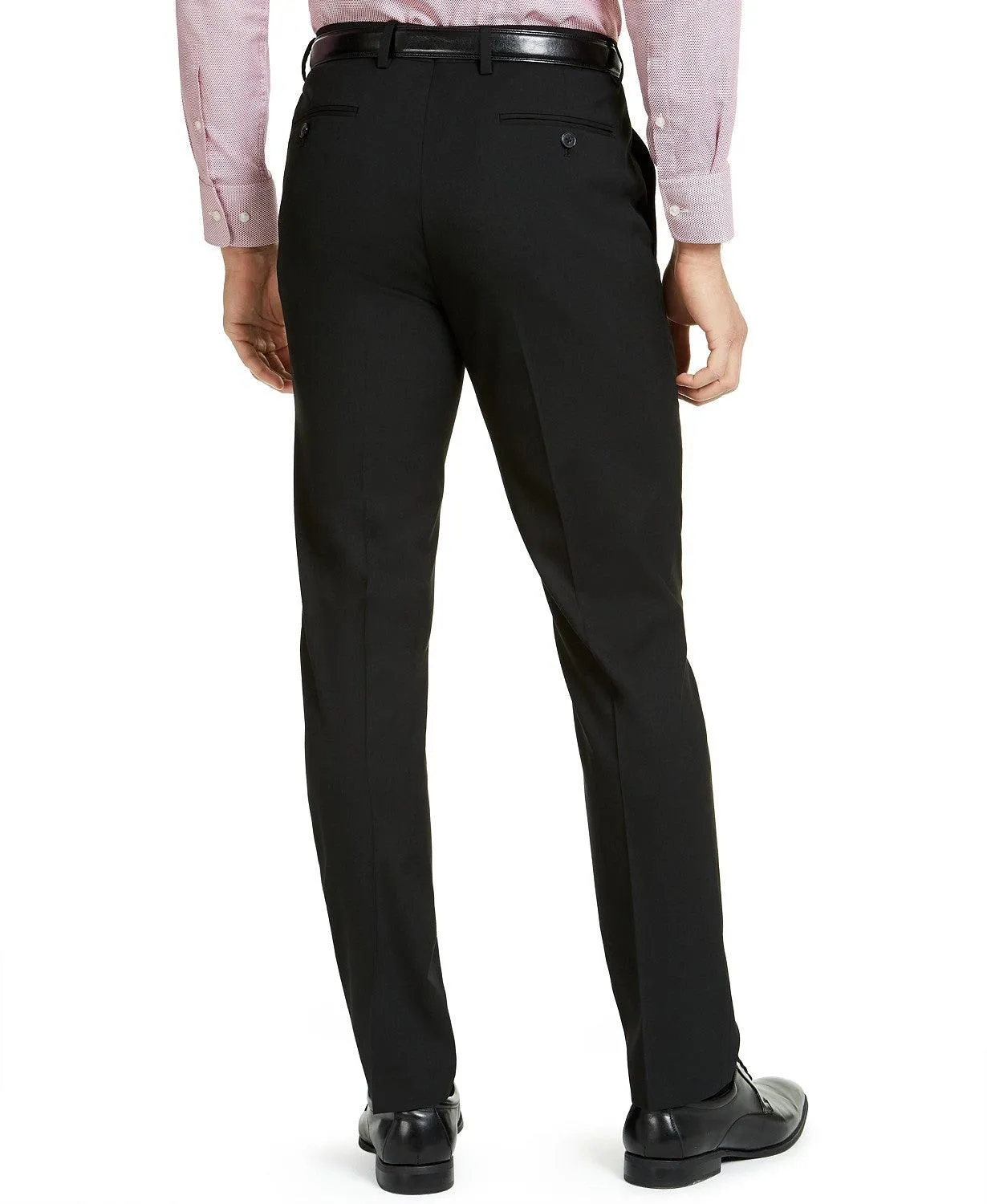 Alfani Mens Slim fit Dress Pants 36 / 32 Black Solid