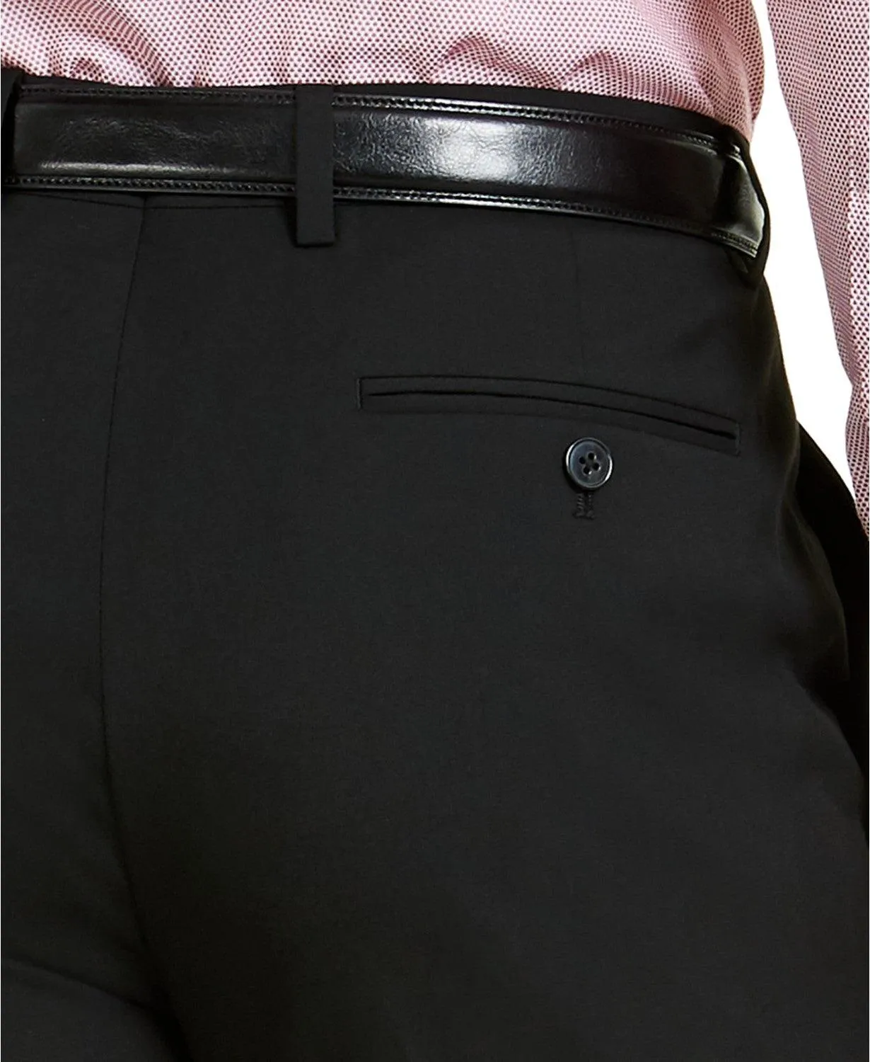 Alfani Mens Slim fit Dress Pants 36 / 32 Black Solid