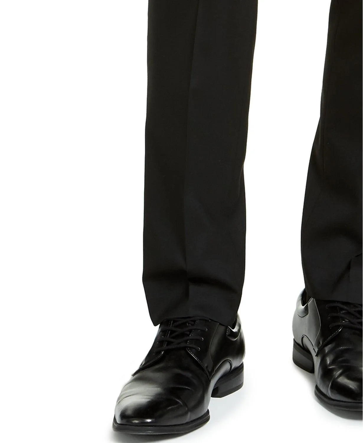 Alfani Mens Slim fit Dress Pants 36 / 32 Black Solid