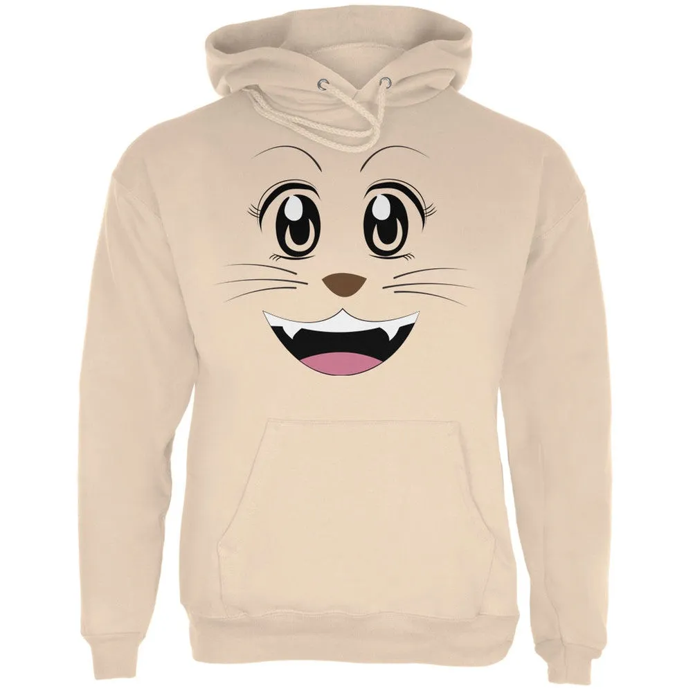Anime Cat Face Neko Sand Adult Hoodie