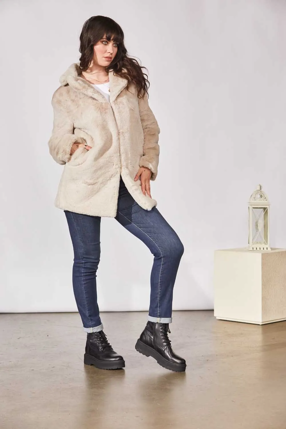 ART Faux Fur Coat