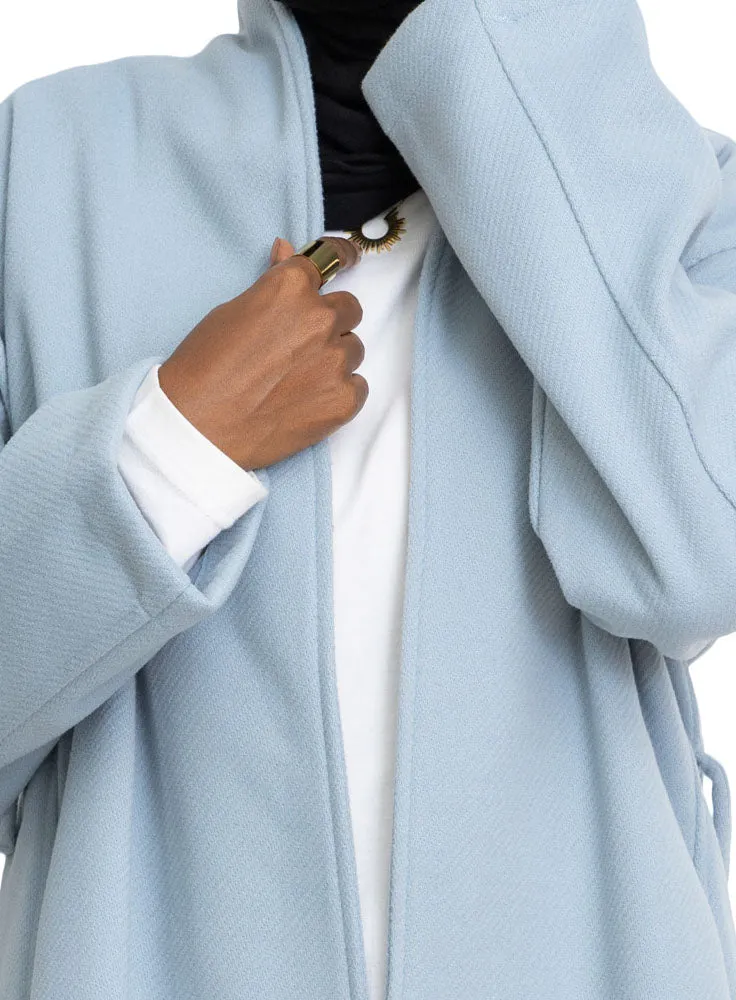 Baby Blue RD-Ribbed L-Feather Jacket