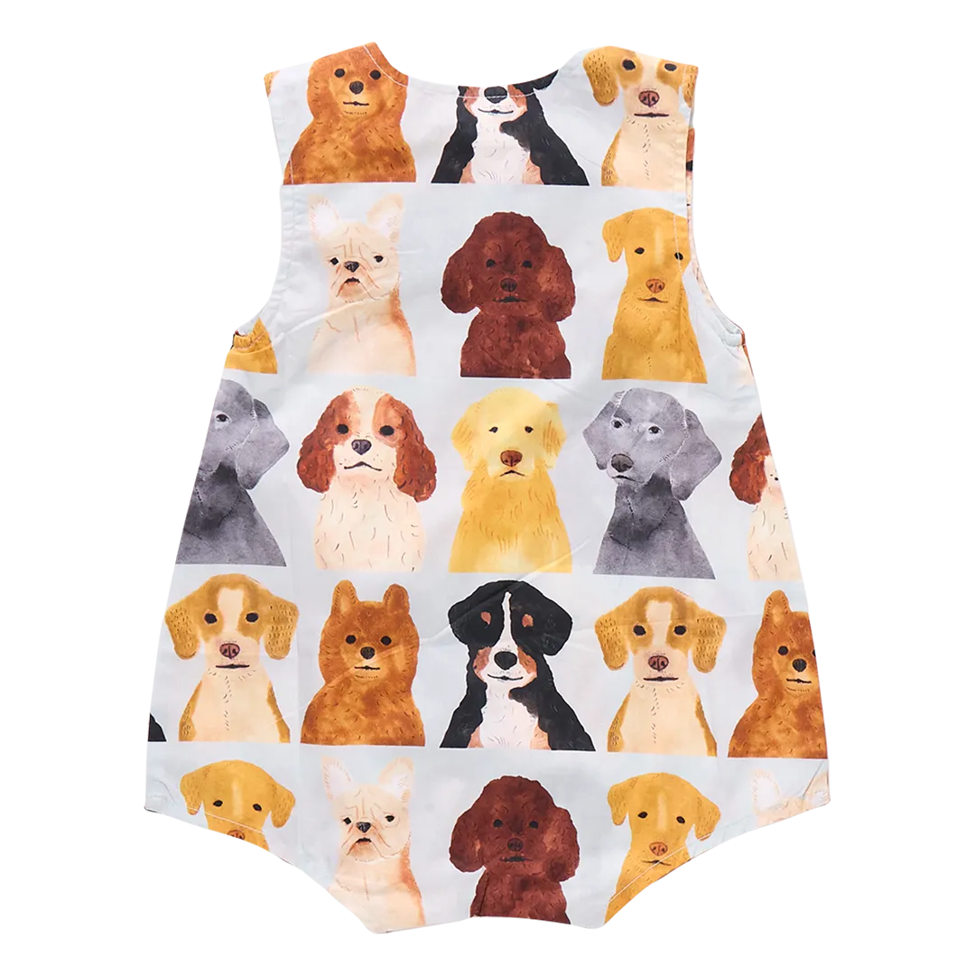 Baby Boys Noah Jumper - Light Blue Watercolor Dogs
