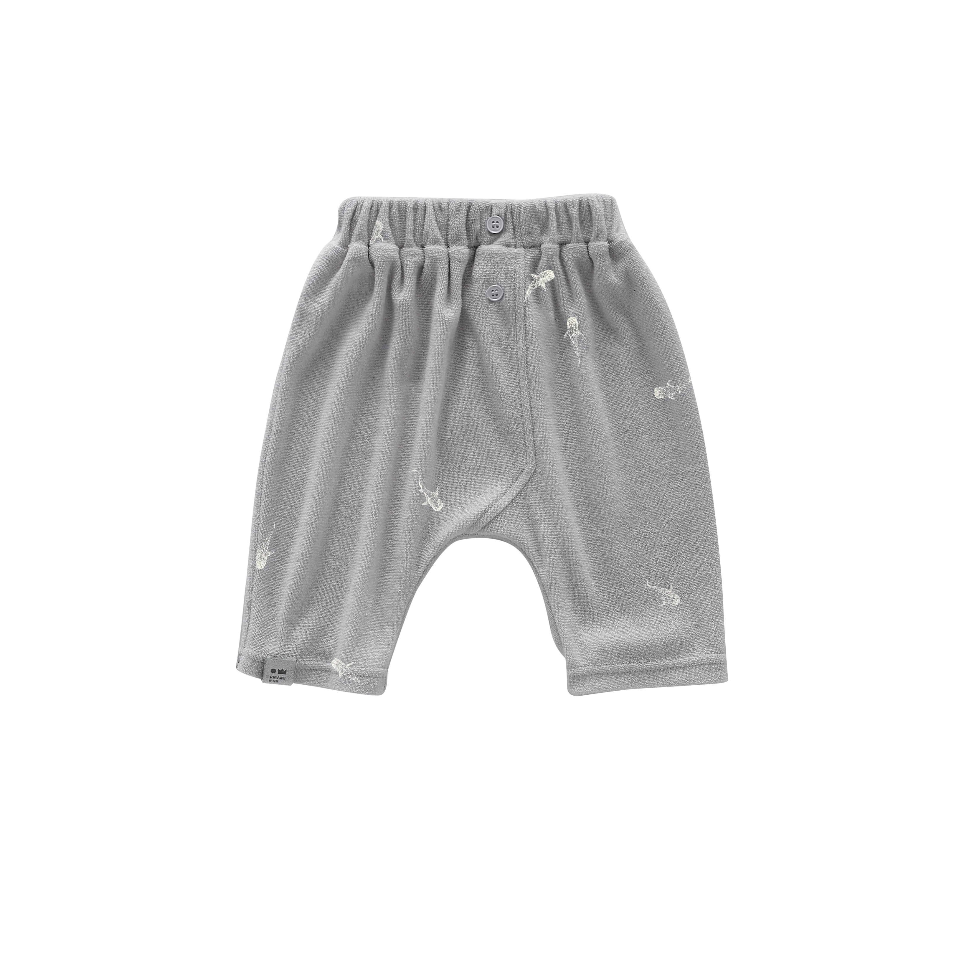 Baby Terry Harem Pants | Grey