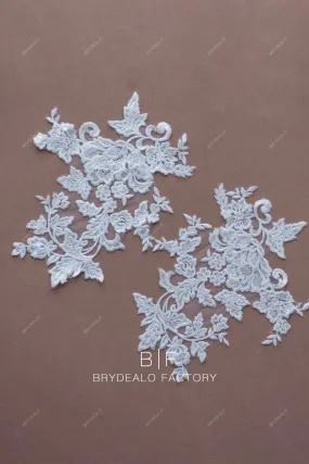 Beautiful Embroidered Flower Lace Appliques Online