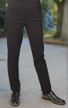 Bengaline Pant With Zip Pockets - Black