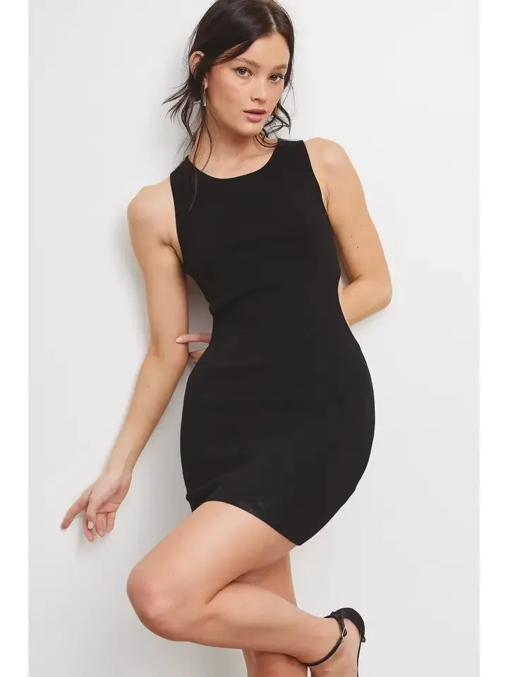 BEST SELLER Cabo Cut-Out Mini Dress (black)