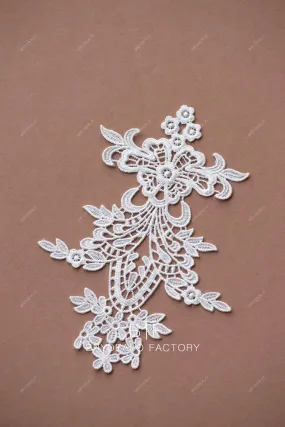 Best Symmetric Chemical Lace Applique Sold by The Piece