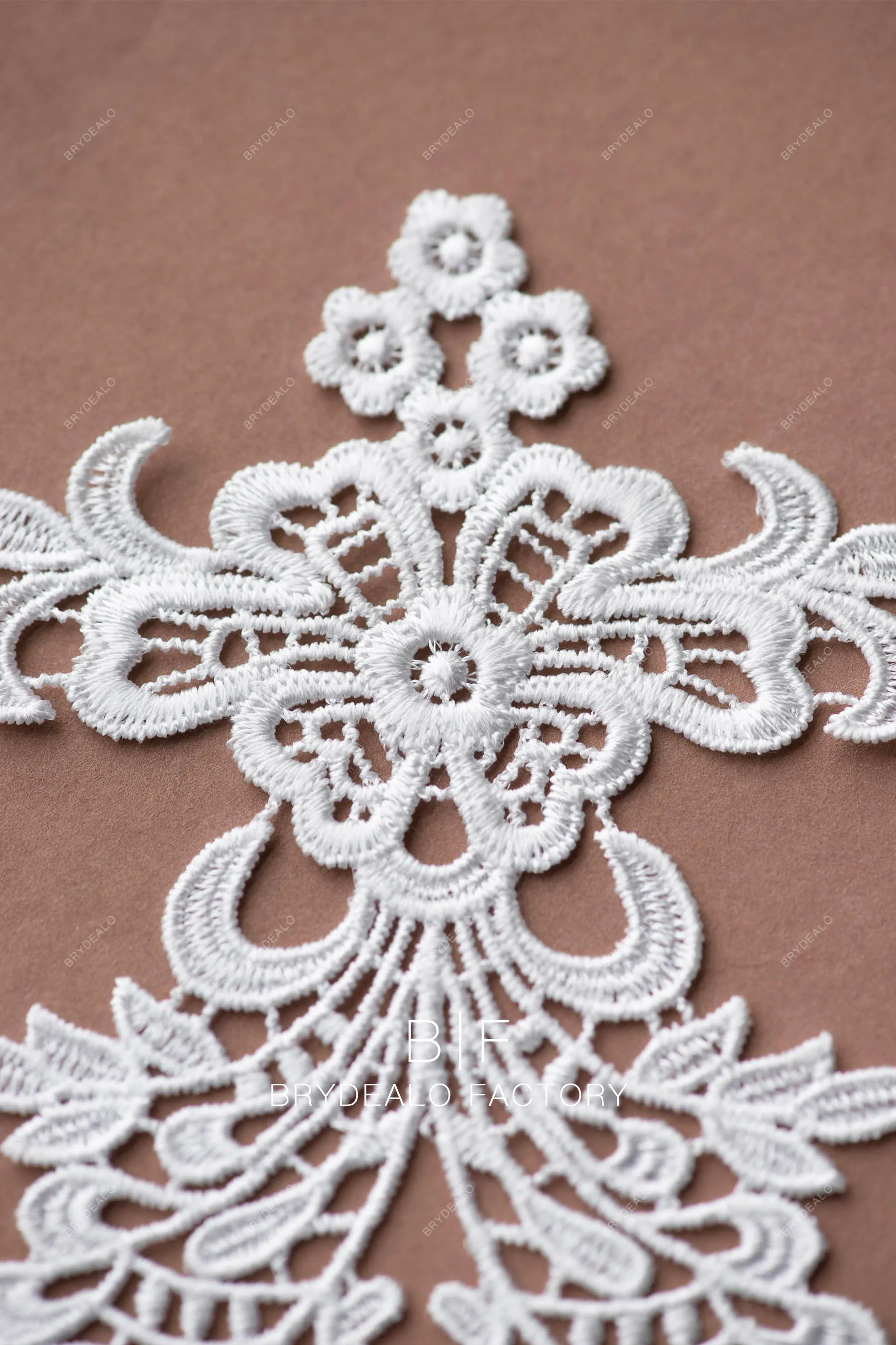 Best Symmetric Chemical Lace Applique Sold by The Piece