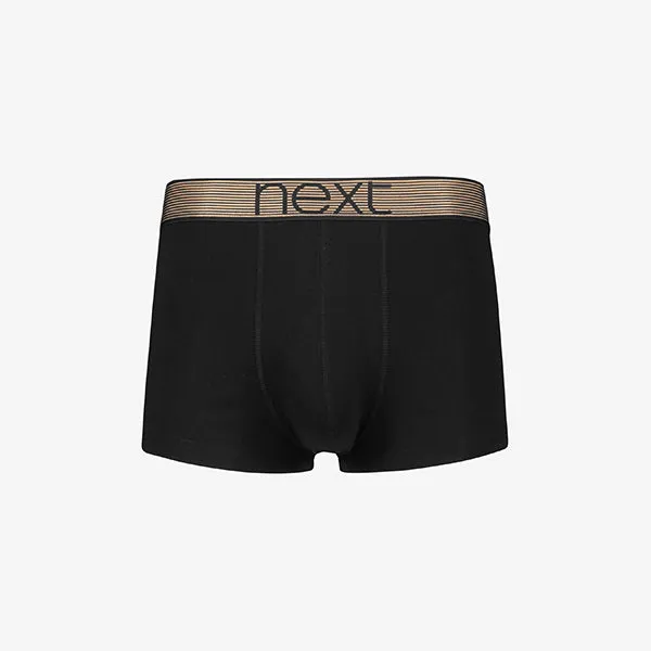 Black Metallic Wraisband Hipster Boxers 4 Pack