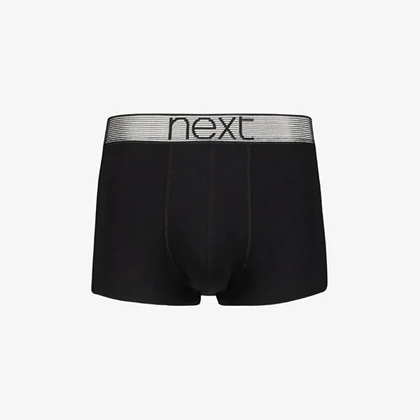 Black Metallic Wraisband Hipster Boxers 4 Pack