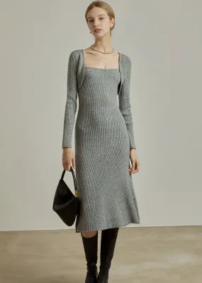 BOLERO STYLE KNIT DRESS