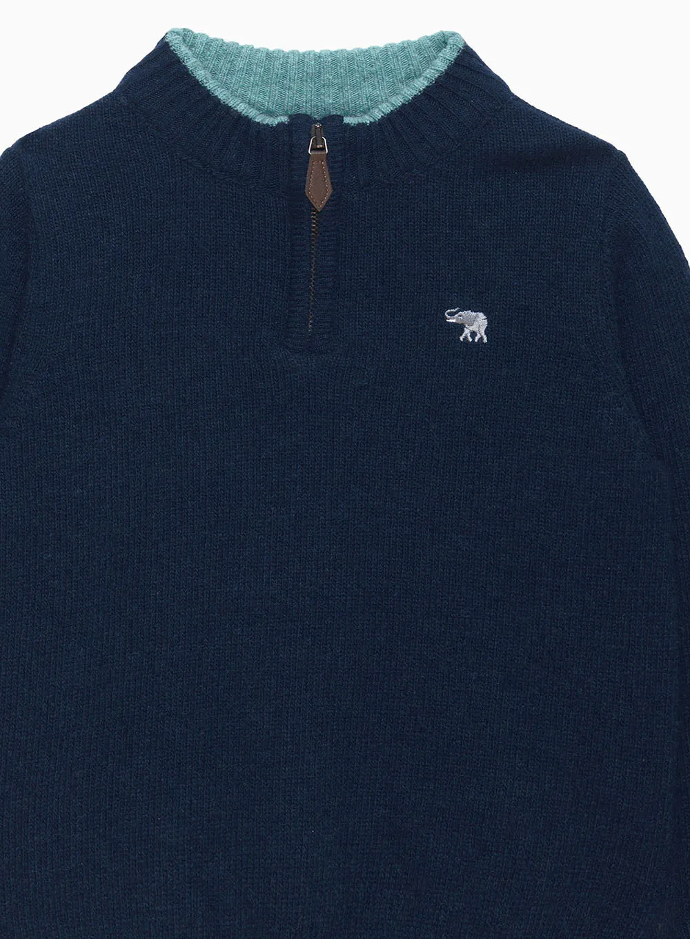 Calum Half-Zip Jumper in Navy