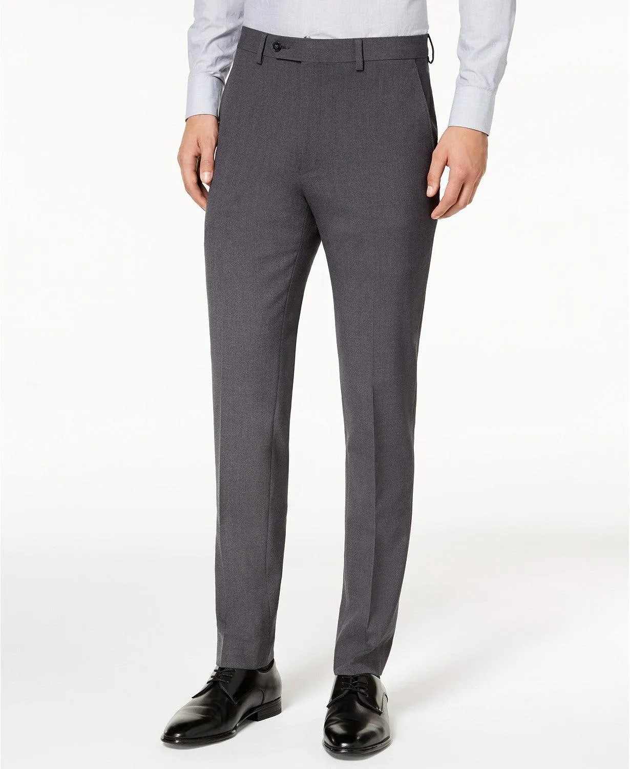 Calvin Klein Infinite Stretch Skinny-Fit Dress Pants 32 x 30 Charcoal Grey