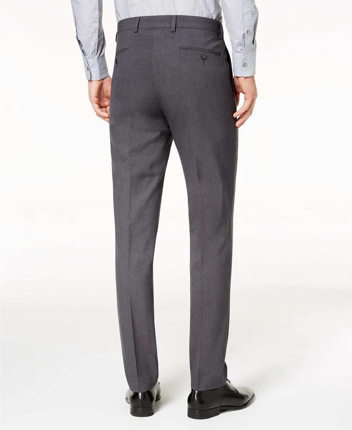 Calvin Klein Infinite Stretch Skinny-Fit Dress Pants 32 x 30 Charcoal Grey