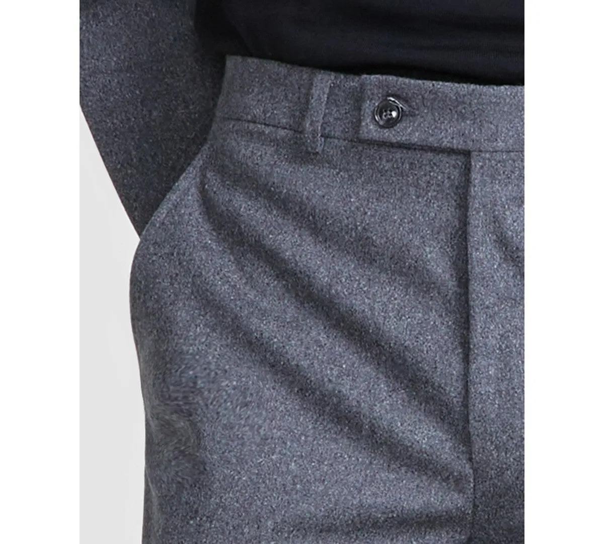 Calvin Klein Mens Slim fit Dress Pants 38 / 30 Grey Solid
