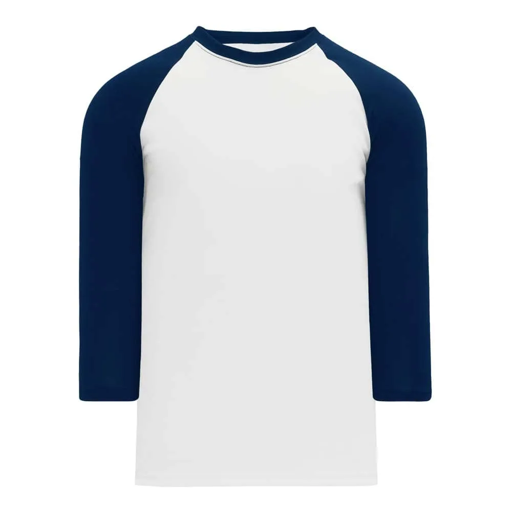 Classic 3-4 Sleeve Baseball White-Navy Shirt