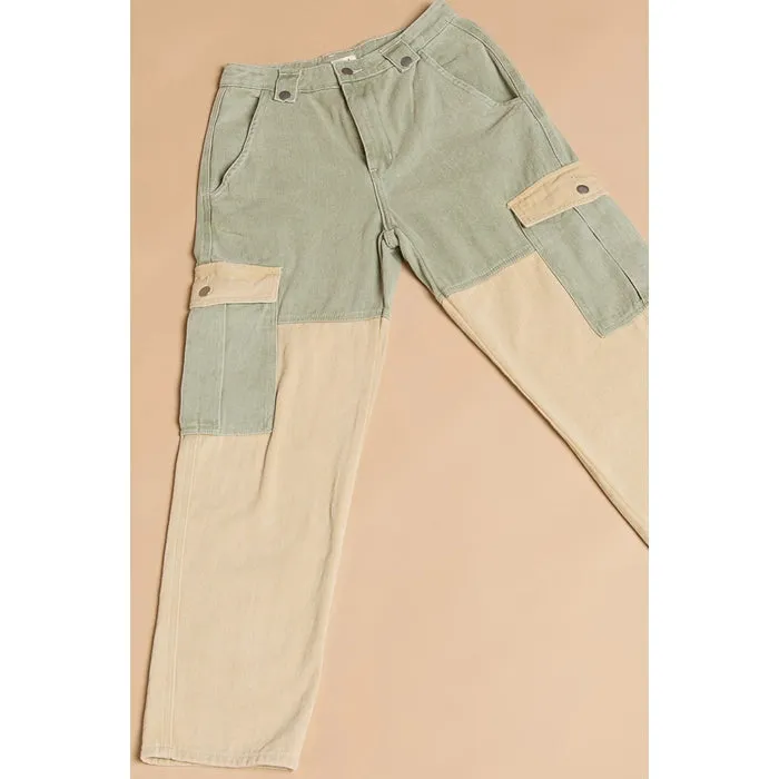 Colorblock Cargo Pant