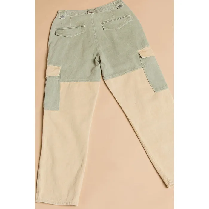 Colorblock Cargo Pant