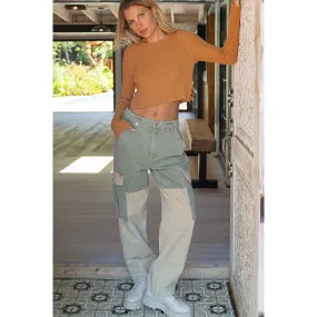 Colorblock Cargo Pant