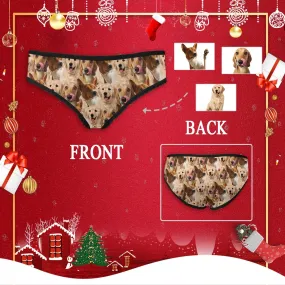 Custom Photo Women's Underwear Personalized Dogs Women's All Over Print High-cut Briefs
