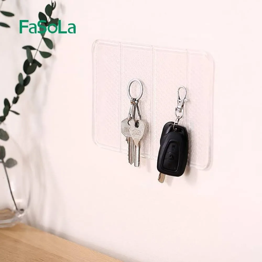 FaSoLa Nano Foldable Anti-Slip Mat - Washable, Transparent, 20.5*12.2cm