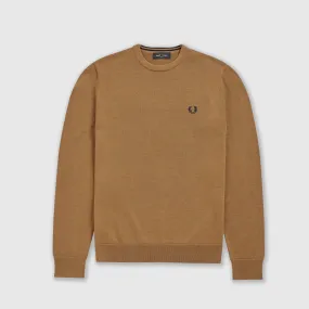 Fred Perry Classic Crew Neck Jumper - Caramel