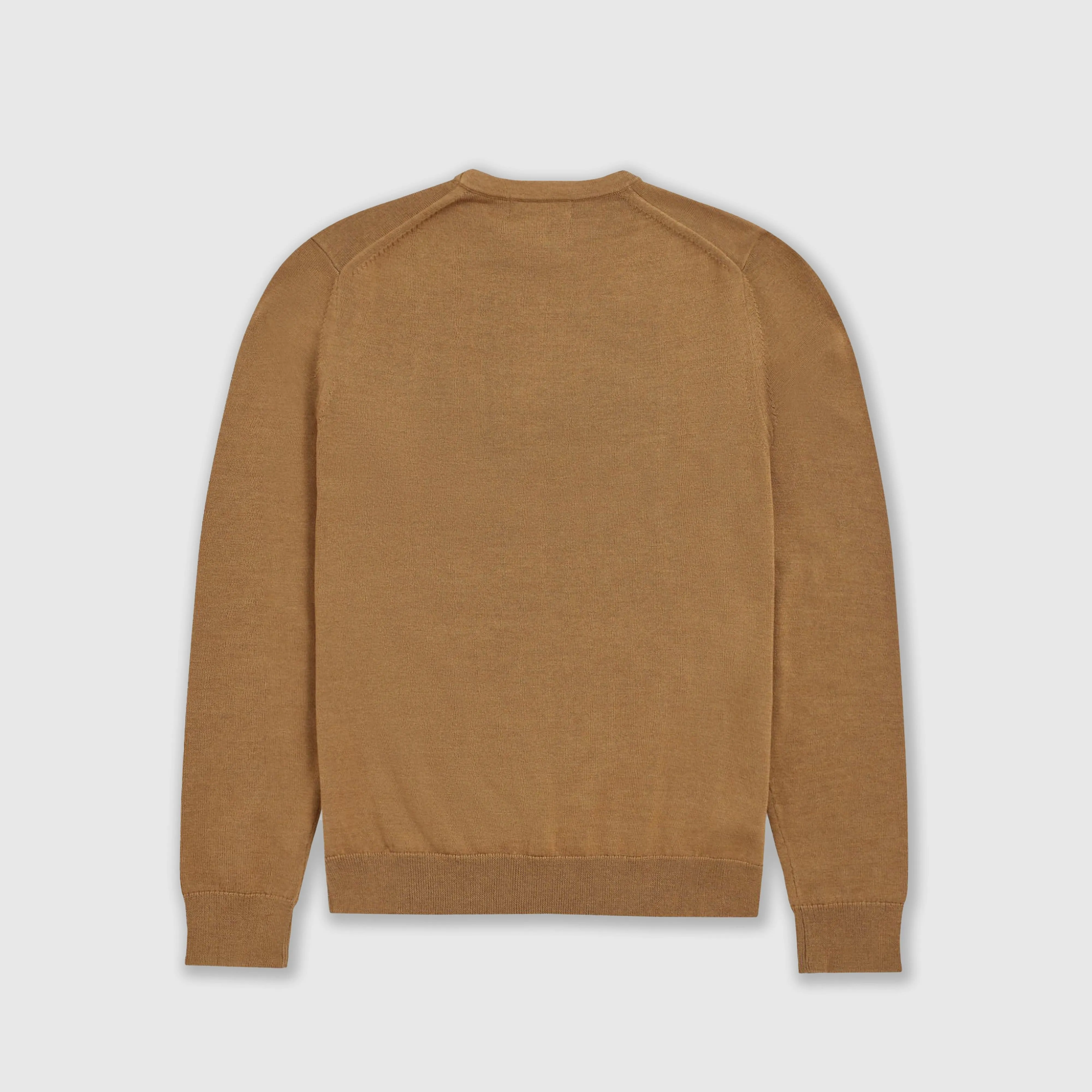 Fred Perry Classic Crew Neck Jumper - Caramel