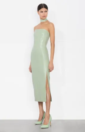 Georgie Vegan Leather Midi Dress