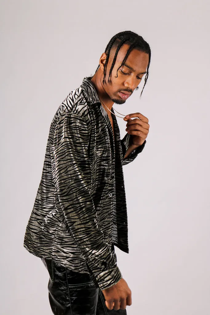 Gold Metallic Zebra Party Shirt