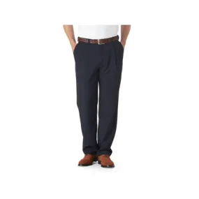 HAGGAR Mens Classic fit Dress Pants 34 / 30 Blue Solid